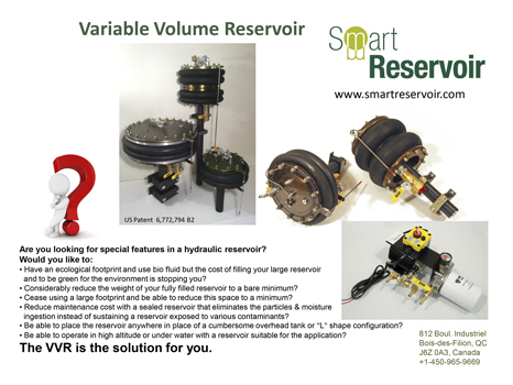 Variable Volume Reservoir application examples